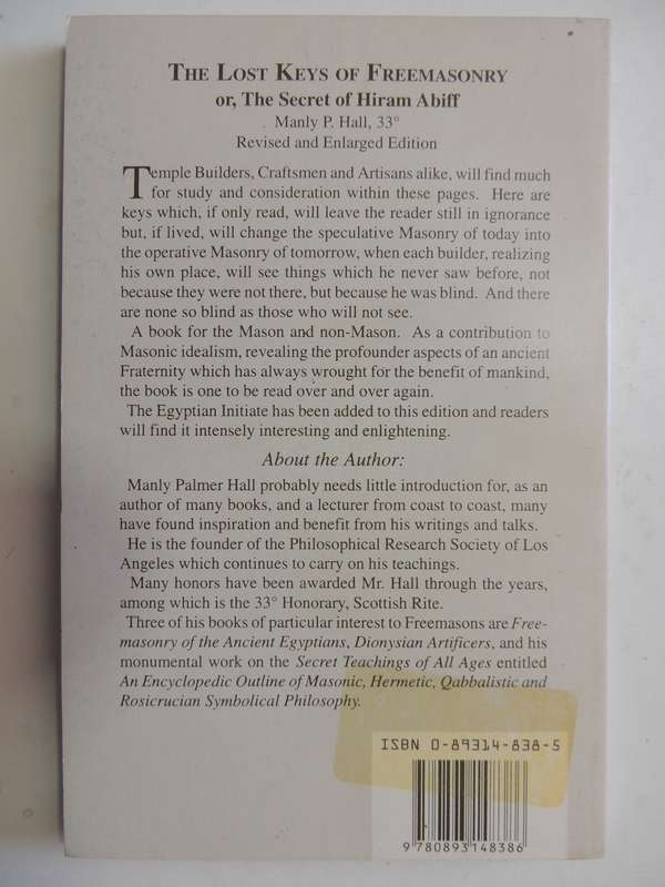 The Lost Keys of Freemasonry - Manly P Hall