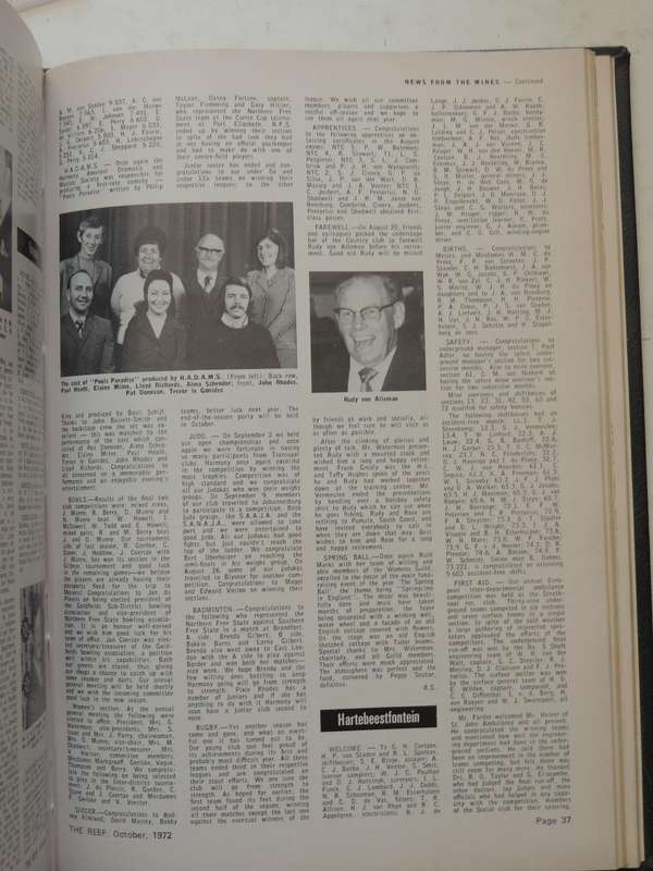 The Reef Vol 58 January 1972 & December 1972
