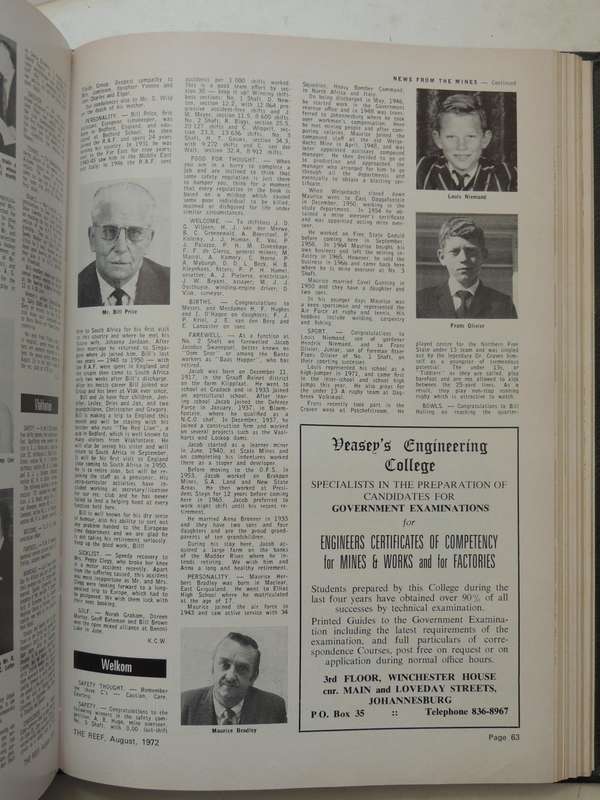The Reef Vol 58 January 1972 & December 1972