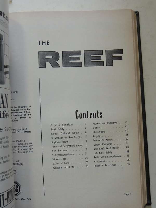 The Reef Vol 58 January 1972 & December 1972