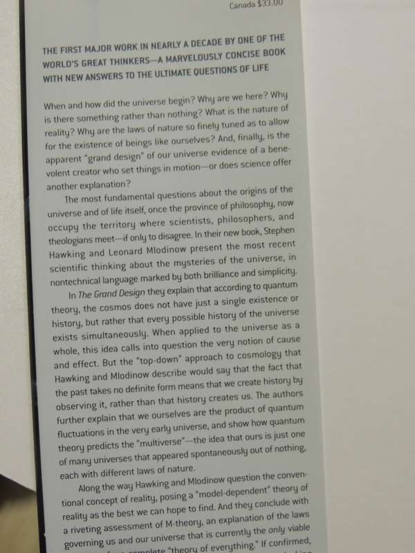 The Grand Design - Stephen Hawking & Leonard Mlodinow