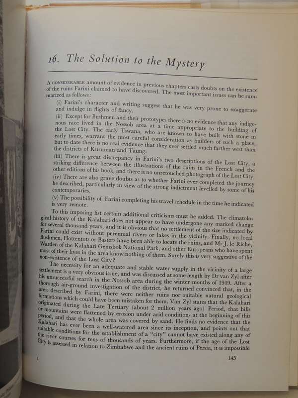 The Kalahari And Its Lost City - A.J. Clements