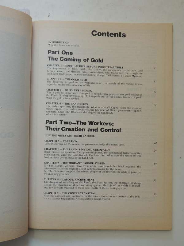 A People's History Of South Africa Vol 1: Gold And Workers 1886-1924 - Luli Callinicos