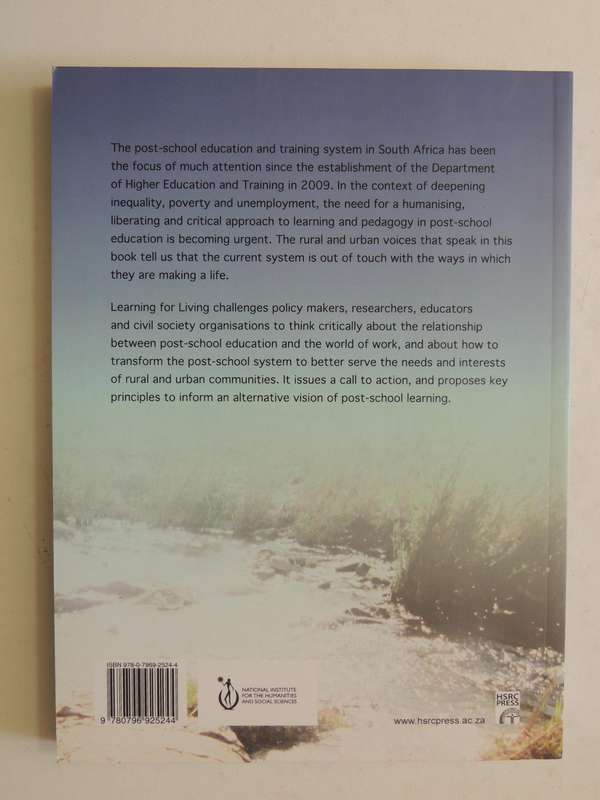 Learning For Living: Towards A New Vision For Post-School Learning In South Africa - ed Ivor Baatjes