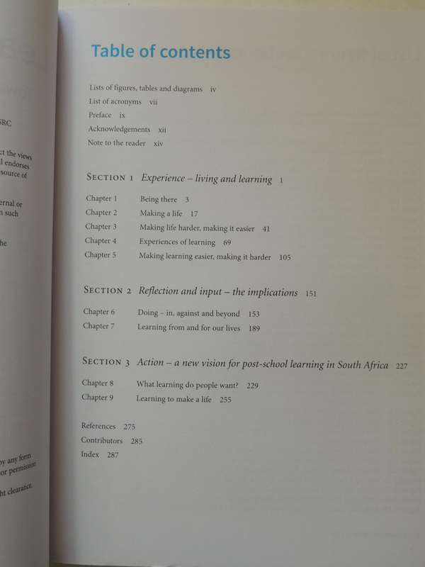 Learning For Living: Towards A New Vision For Post-School Learning In South Africa - ed Ivor Baatjes