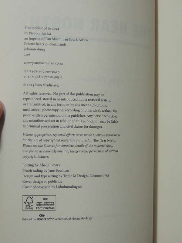 The Near North - Ivan Vladislavic    INSCRIBED