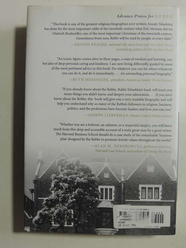 Rebbe - The Life & Times of Menachem M Schneerson - Joseph Telushkin
