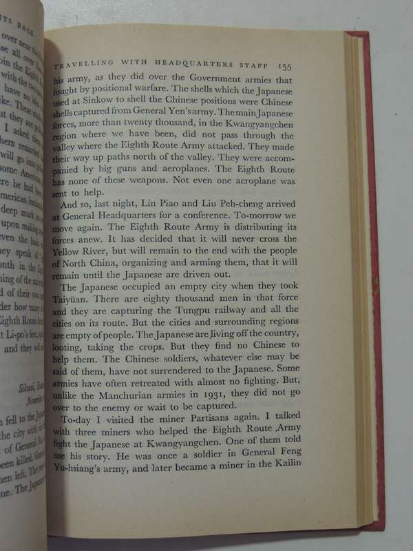Left Book Club Edition, China Fights Back: An American Woman With The 8th Route Army- Agnes Smedley