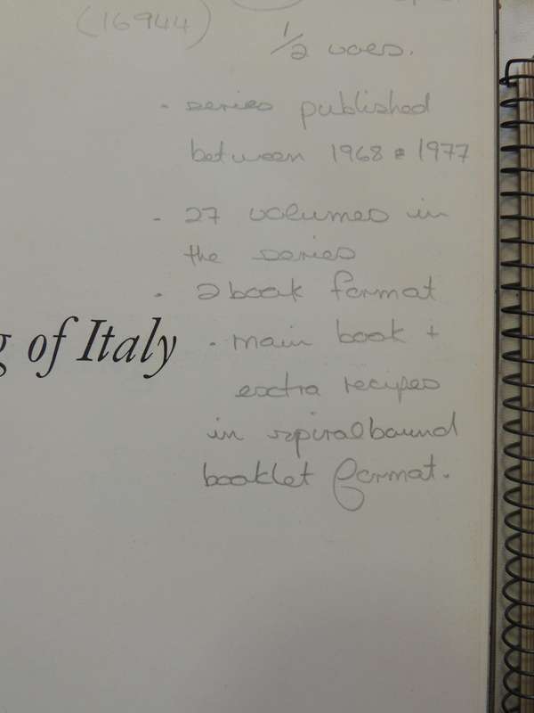 Time-Life Foods Of The World: The Cooking Of Italy - Waverley Root   (2 volumes)