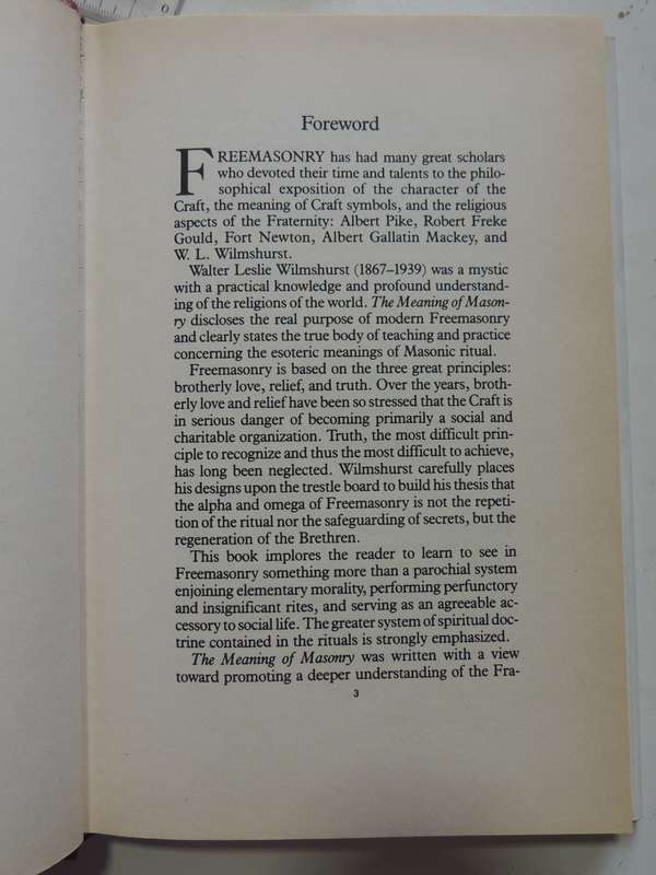 The Meaning of Masonry - WL Wilmshurst