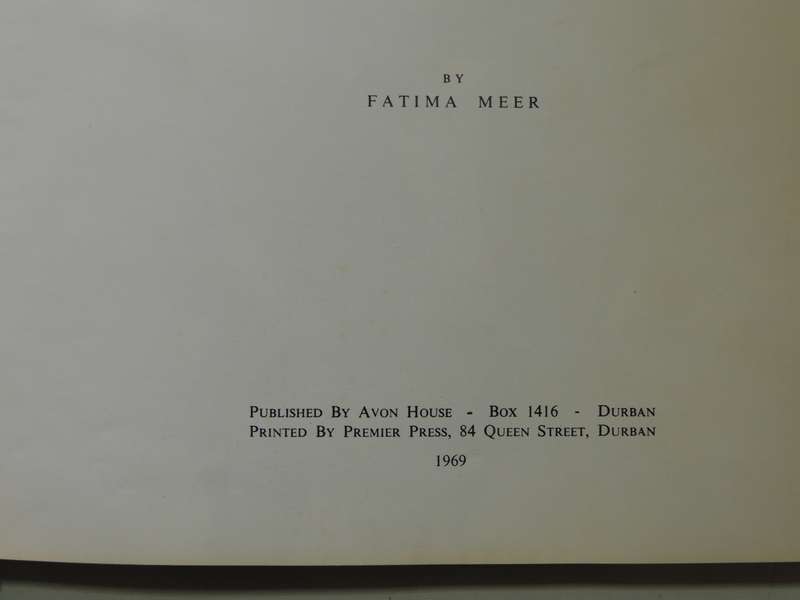 Portrait of Indian South Africans - Fatima Meer  Ltd Ed. 372/500, Signed