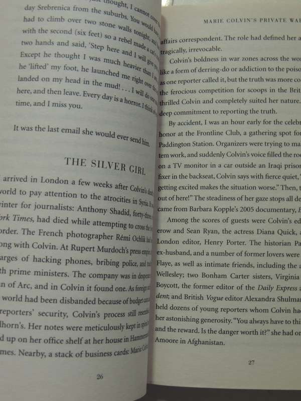 A Private War: Marie Colvin And Other Tales Of Heroes, Scoundrels And RenegadesMarie Brenner