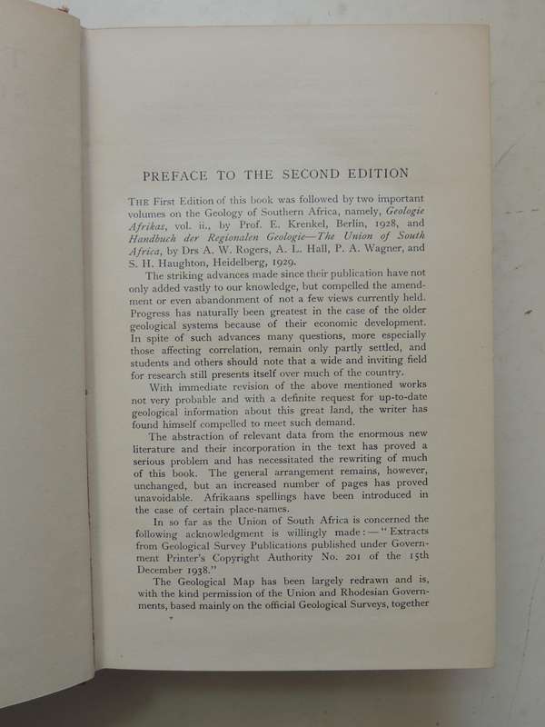 The Geology Of South Africa (2nd Edition, Revised And Enlarged 1939) - Alex L. Du Toit