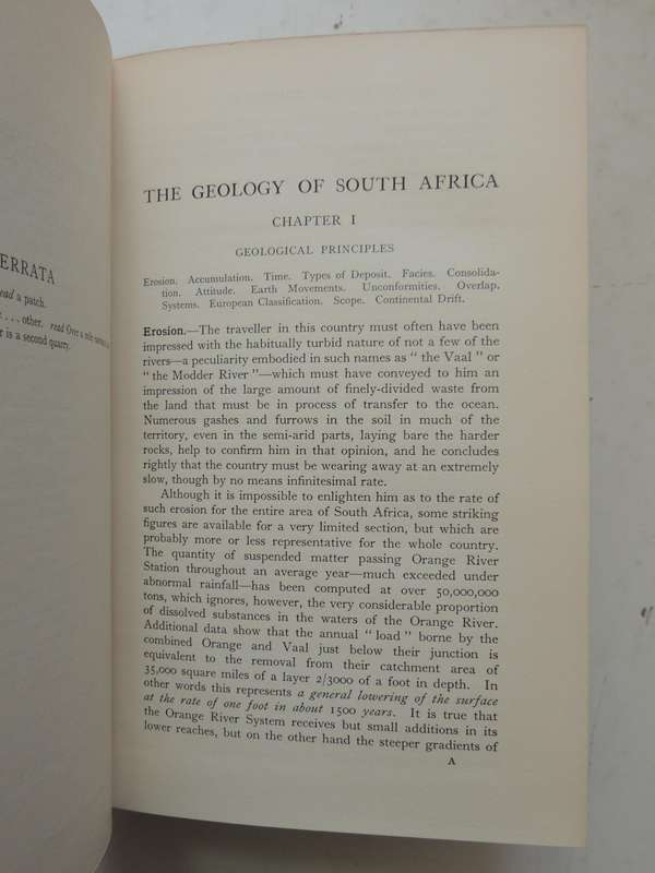 The Geology Of South Africa (2nd Edition, Revised And Enlarged 1939) - Alex L. Du Toit