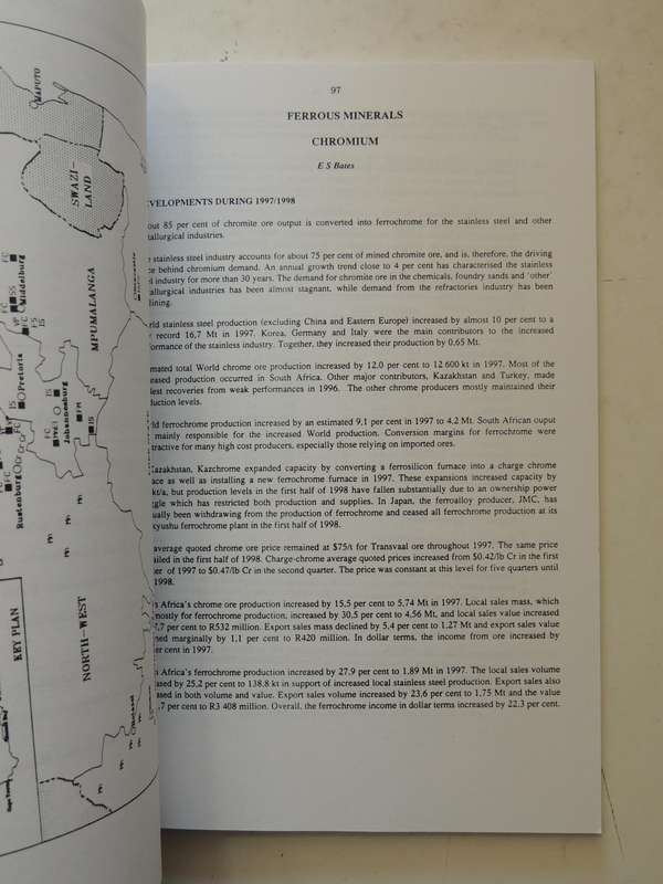 South Africa's Mineral Industry 1997/98Department Of Minerals And Energy