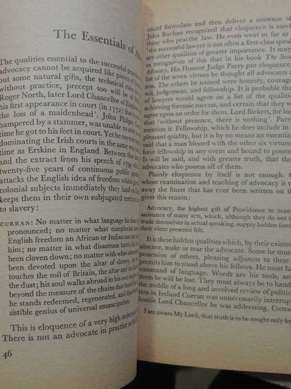 The Art Of The Advocate: How Does He Or She Affect The Law? - Richard Du Cann