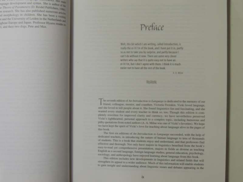 An Introduction to Language - Victoria Fromkin, Robert Rodman, N Hyams  7th ed
