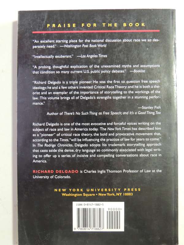 The Rodrigo Chronicles: Conversations About America And Race - Richard Delgado