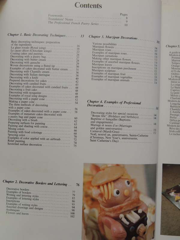 Professional French Pastry Series: Decorations, Borders, Letters, Marzipan,..Bilheux, Escoffier