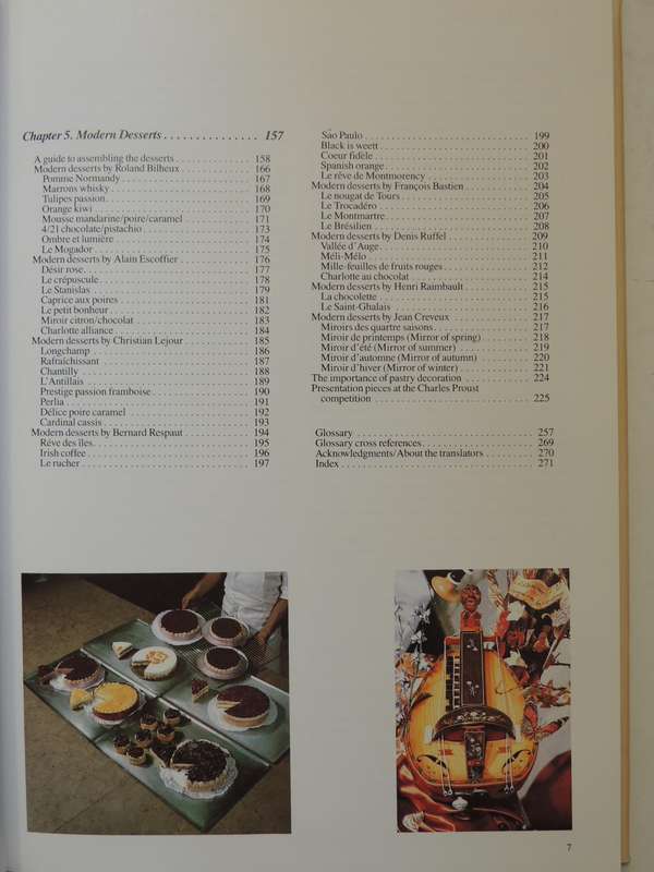 Professional French Pastry Series: Decorations, Borders, Letters, Marzipan,..Bilheux, Escoffier