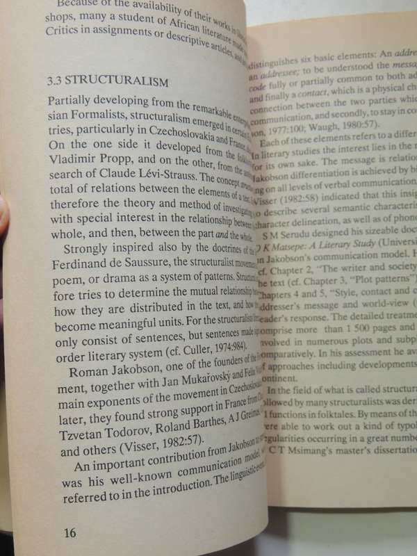African Literature: Approaches And Applications - C.F. Swanepoel