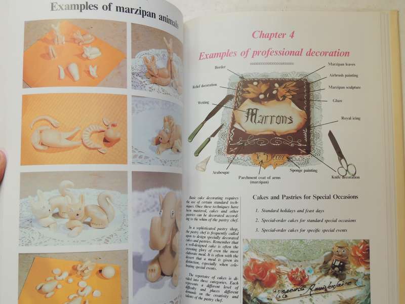 Professional French Pastry Series: Decorations, Borders, Letters, Marzipan,..Bilheux, Escoffier
