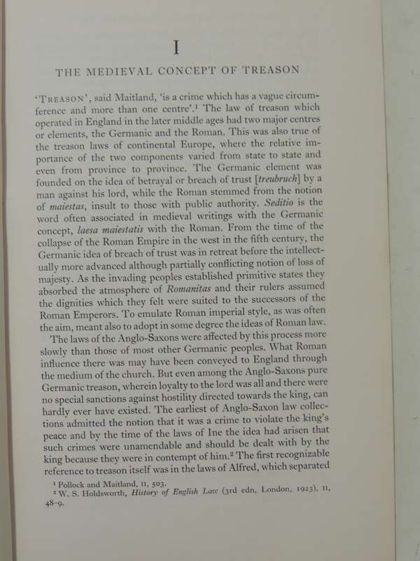 The Law Of Treason In England In The Later Middle Ages - J.G. Bellamy