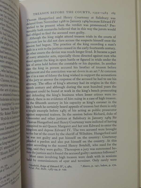 The Law Of Treason In England In The Later Middle Ages - J.G. Bellamy