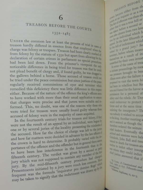 The Law Of Treason In England In The Later Middle Ages - J.G. Bellamy