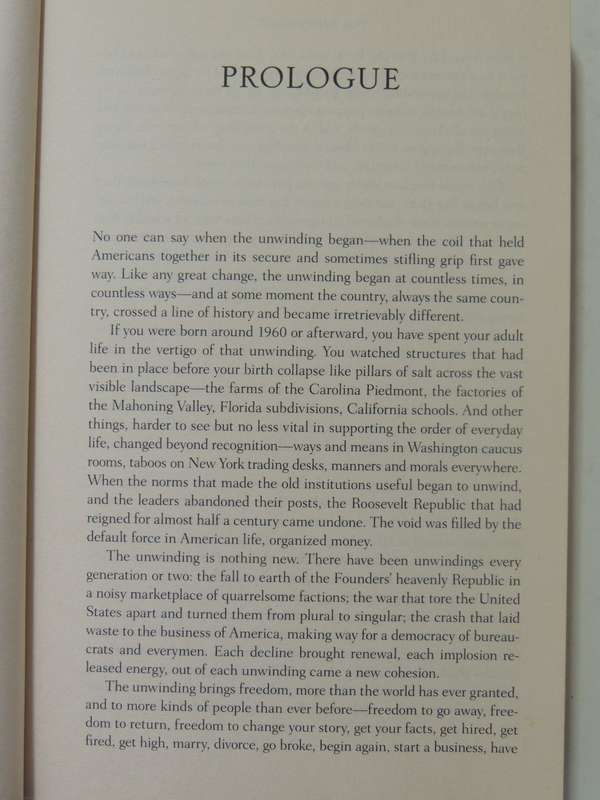 The Unwinding: An Inner History Of The New America - George Packer