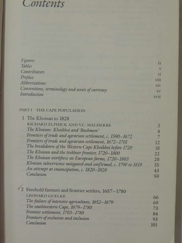 The Shaping Of South African Society, 1652-1840- ed Richard Elphick & Hermann Gilomee
