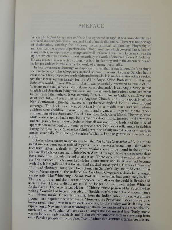 The New Oxford Companion To Music (2 Volumes)- ed Denis Arnold  1984