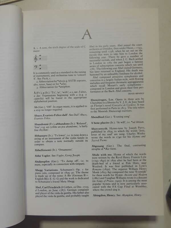 The New Oxford Companion To Music (2 Volumes)- ed Denis Arnold  1984