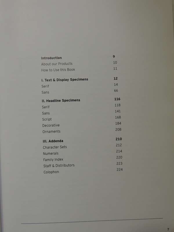Font Bureau Type SpecimansPub 2001