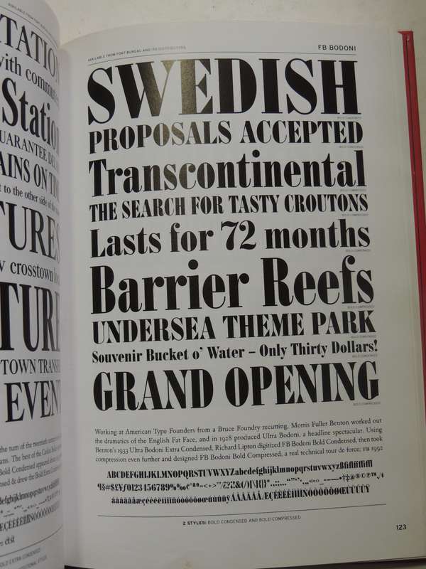 Font Bureau Type SpecimansPub 2001