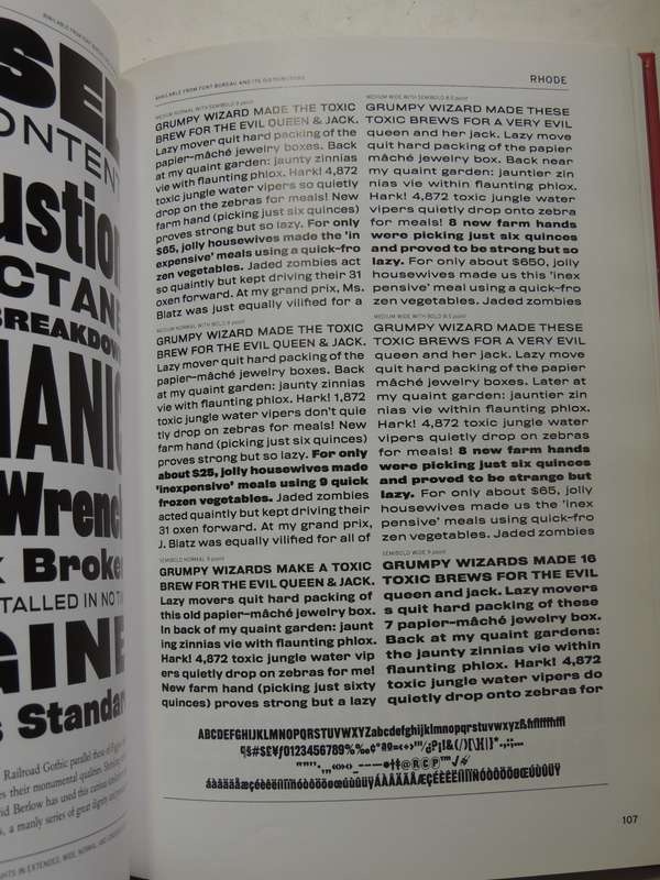Font Bureau Type SpecimansPub 2001