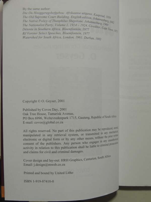Jan Smuts And His International Contemporaries- O. Geyser