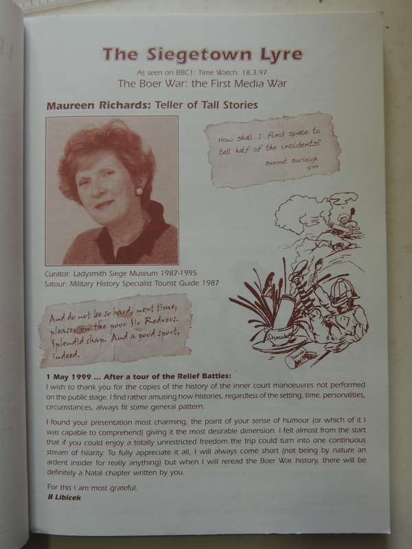 Into The Millennium: Anglo-Boer War Centenary Diary Today And 100 Years Ago compiled Maureen Richard