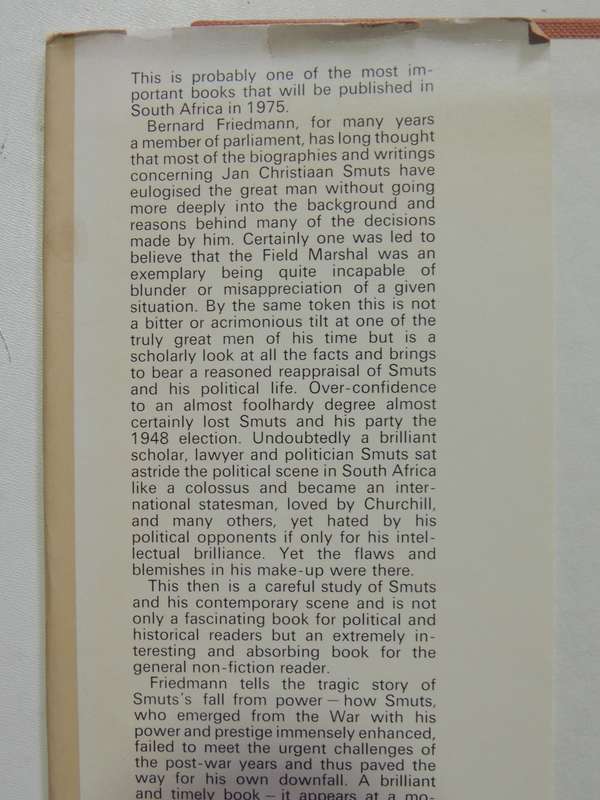 Smuts: A Reappraisal - Bernard Friedman