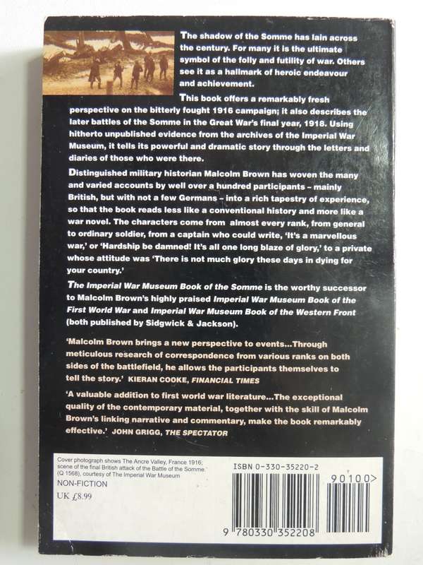 The Imperial War Museum: Book Of The Somme  - Malcolm Brown