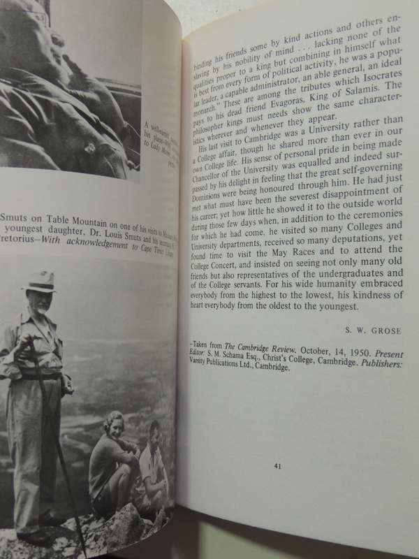 Jan Smuts Remembered: A Centennial Tribute - ed Zelda Friendlander