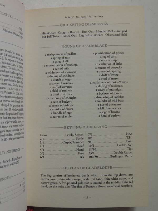 Schott's Original Miscellany - Ben Schott