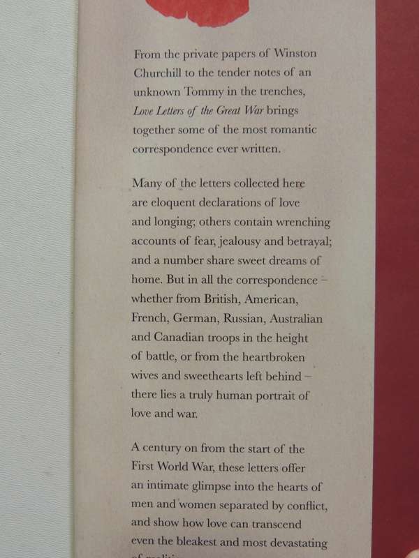 Love Letters Of The Great War - ed Mandy Kirkby