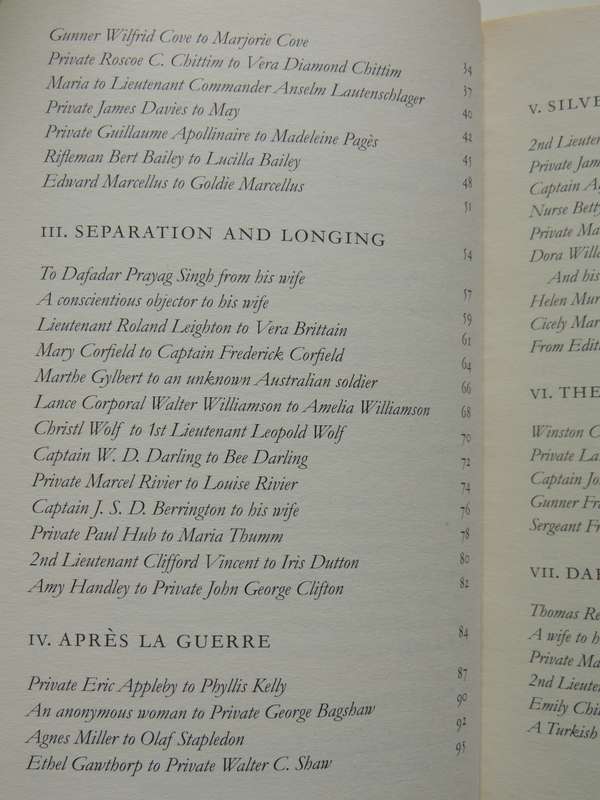 Love Letters Of The Great War - ed Mandy Kirkby