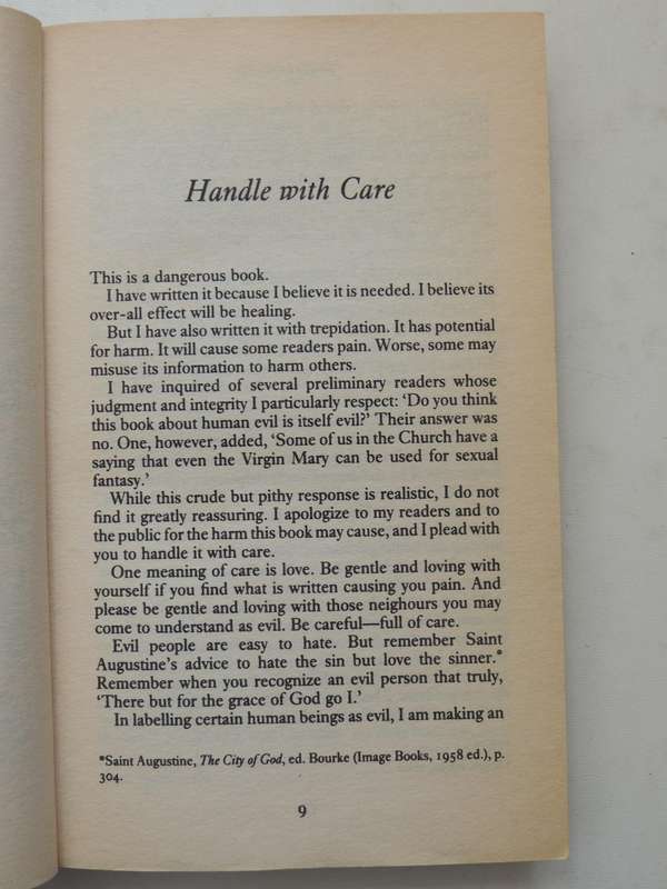 People Of The Lie: The Hope For Healing Human EvilM. Scott Peck
