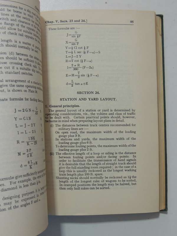 Notes On Military Railway Engineering Part II: Engineering1940