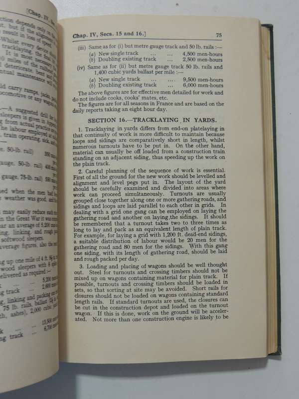 Notes On Military Railway Engineering Part II: Engineering1940