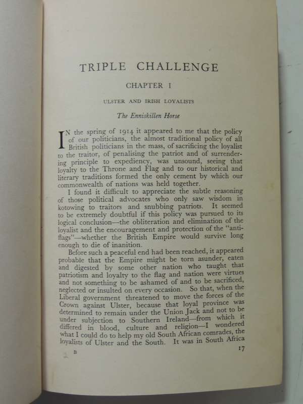 Triple Challenge Or War,Whirligigs & Windmills:A Doctor's Memoirs of Years 1914-29Hugh Wansey Bayly