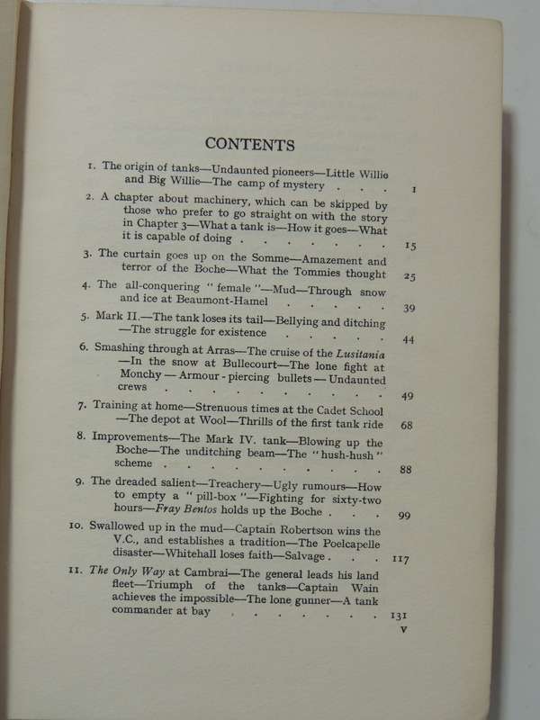 Tank Warfare: The Story Of The Tanks In The Great War- F. Mitchell M.C.