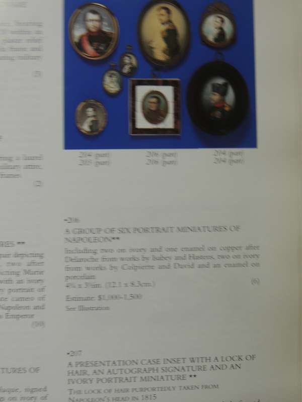 Napoleonica Auction - Christie's New York Tuesday 19 May 1998